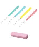 4 Pcs Plastic Handle Scratch Awl sewing DIY Tool Set for Handicrafts - Buy Online on SooperMarket.com
