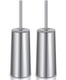 IXO Toilet Brush and Holder, 2 Pack Toilet Brush 304 Stainless Steel, Toilet Bowl Brush for Bathroom Toilet-Ergonomic, Elegant,Durable - Buy Online on SooperMarket.com