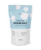 Kanjo Natural Epsom Salt - 100% Pure Magnesium Sulfate USP Bath Salt - Soak for Muscle Pain, Foot Pain, & Joint Pain Relief - Unscented - 16oz Bag 1 Pound (Pack of 1) - Buy Online on SooperMarket.com