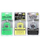 Nail-Aid 3pk Collagen Base + Acrylic Gel + Platinum Top Coat Clear 1.65 Fl Oz - Buy Online on SooperMarket.com