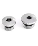 heyous First Stage 7/16" Stainless Steel Scuba Diving Regulator High Pressure Port Plug and 3/8" Stainless Steel Scuba Diving Regulator Low Pressure Port Plug Kit with Leak-Proof O-Ring - Buy Online on SooperMarket.com