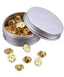 Brass Clutch Badge Insignia Clutches Pin Backs Replacement (Gold  50 Pieces) - Buy Online on SooperMarket.com