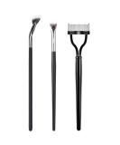 3PCS Mascara Fan Brush Set | INENK Eyelash Separator & Comb for Clump-Free Application | Perfect Eyebrow & Lash Tools for Natural Lift - Buy Online on SooperMarket.com