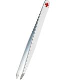 Rubis Slanted Non-Slip Eyebrow Tweezers - Stainless Steel Cosmetic Tool - International Shipping Available - Buy Online on SooperMarket.com