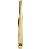 ZWILLING Tweezers Slanted Tip for Precise Hair Plucking Quality Premium Gold Edition Gold Slanted Tip Single - Buy Online on SooperMarket.com