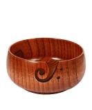 Handmade Wooden Yarn Bowl 6x3 - Knitting and Crochet Supplies - Yarn Storage Holder with Holes - Buy Online on SooperMarket.com