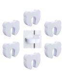 Kids Foam Door Stop 6PC Set - Baby Safety Finger Guard (White) - Buy Online on SooperMarket.com