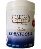 Bakers Street Cornflour 100g Tub - Native Maize Starch Cooking Thickener - Premium Quality for Vegetarians & Vegans - Halal Certified - Buy Online on SooperMarket.com