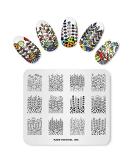 Alexnailart Nail Art Stamping Plate Branches Flower Template Image Plate Nail Art Tools (FE005) - Buy Online on SooperMarket.com