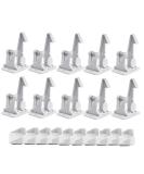 Surplex 10 Pack Child Safety Locks | Invisible Cabinet Protection for Drawers & Doors | No Drilling Easy Assembly - White - Buy Online on SooperMarket.com