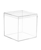 Clear Acrylic Display Boxes with Lid - 4.7x4.7x4.7 Inches for Candy, Jewelry, Coins & Crafts - Buy Online on SooperMarket.com