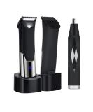 Pub Hair Cutter for Men & Women | Waterproof Electric Body Razor with LED Display | Nasal & Ear Hair Trimmer | 2-Piece Black Personal Grooming Kit - Buy Online on SooperMarket.com