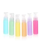6Pcs 30ml Macaron Color Empty Plastic Lotion Pump Bottle Portable Travel Cosmetic Storage Container Vials for Shower Gel Serums Makeup Emollient Emulsion Lotion Shampoo Toiletries (Color Random) - Buy Online on SooperMarket.com