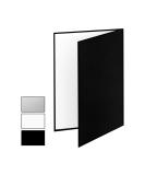 Meking 3 in 1 Photography Reflector Cardboard 17x12 inch A3 Folding Light Diffuser Board - Black Silver White for Product and Food Photography - Buy Online on SooperMarket.com