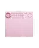 Cheek's Paper Room Silicone Craft Mat & Paint Brush Cleaner (Pinklet) - Large 15 x 17 Mat for Painting, Clay, Resin & Crafts - Buy Online on SooperMarket.com