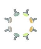 8 PCS Replacement Grinding Heads for Electric Baby Nail Files - Multicolored Accessories for Standard Nail Clippers - Buy Online on SooperMarket.com