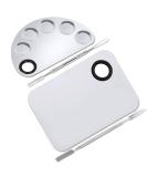 Ckanday 2 SPACK Professional Makeup Palette & Stainless Steel Cosmetic Spatula Set - Mix Foundation Effortlessly - Buy Online on SooperMarket.com
