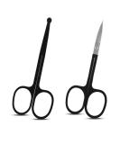 Facial Hair Grooming Scissors for Men & Women - Rounded & Curved Eyebrow Trimming Tool for Nose, Beard, Mustache, Eyelashes & Ear Hair - Buy Online on SooperMarket.com