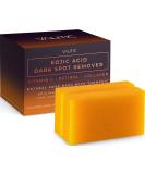 Valitic Kojic Acid Dark Spot Remover Soap Bars with Vitamin C, Retinol, Collagen, Turmeric - Original Japanese Complex Infused with Hyaluronic Acid, Vitamin E, Shea Butter, Castile Olive Oil (2 Pack) - Buy Online on SooperMarket.com