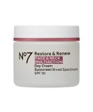 No7 Restore & Renew Multi Action Face & Neck SPF 30 Day Cream - Firming Cream for Face & Neck - Emblica & Vitamin C Brightening Moisturizer with Skin Hydrating Hyaluronic Acid (50ml) Regular - Buy Online on SooperMarket.com