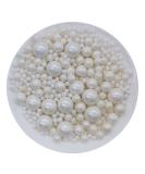 Edible White Sugar Pearls Candy Sprinkles 120G/ 4.23Ounce Baking Cake Sprinkles Cupcake and Cake Topper Cookie Decorations Wedding Party Valentines Halloween Christmas Supplies - Buy Online on SooperMarket.com