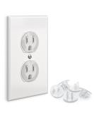 24 Pack Baby Proofing Outlet Covers - Shock Prevention, Easy Installation, Safe & Secure Plastic Plug Covers - Buy Online on SooperMarket.com