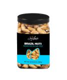 Brazil Nuts Roasted Salted - 32 oz (2 Pounds) Reusable Container | Healthy Snack | Vegan, Keto & Paleo Diet Friendly | Kosher | Hand-Picked | 100% Natural | Similar to Organic Brazil Nuts | Great for Daily Use, Baking, Coo - Buy Online on SooperMarket.com