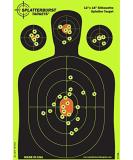 Splatterburst Targets - 12 x18 inch - Silhouette Splatter Target - Easily See Your Shots Burst Bright Fluorescent Yellow Upon Impact - Made in USA 10 pack - Buy Online on SooperMarket.com