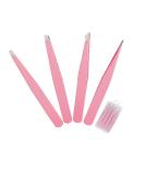 Professional Stainless Steel Tweezers Set - Precision Tools for Eyebrows, Facial Hair, and Blackhead Removal - Buy Online on SooperMarket.com