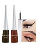 evpct 2Pcs Dark Brown Coffee Liquid Eyeliner Colorful Set Waterproof Colored Color Eye Liners for Women Stamps Shapes for Eyes delineadores de colores para ojos delineador de ojos contra el agua 15&16 2 Count (Pack of 1)... - Buy Online on SooperMarket.com