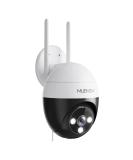 MUBVIEW 2K Security Camera Outdoor Security Cameras with 360 PZT View 2.4G WiFi Wired Home Surveillance Cameras Color Night Vision Motion Detection Siren 2 Way Talk 24/7 Works with Alexa 1 Count (Pack of 1) - Buy Online on SooperMarket.com