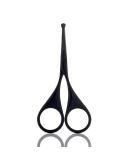 Professional Small Scissor for Beard, Moustache, Ear and Nose Hair Trimming - Stainless Steel (Round-Headed 04 Black) - Buy Online on SooperMarket.com