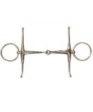 HKM Full Cheek Snaffle - Single Jointed Stainless Steel 16mm/11.5cm | International Shipping Available - Buy Online on SooperMarket.com