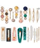 Mehayi 20 PCS Macaron Pearl Acrylic Resin Fashion Hair Clips Set, Cute Hair Barrettes Bobby Pins, Boho Fancy Hairpin Accessories Headwear Styling Tools, Gifts for Women Girls Decorative Wedding Type A - Buy Online on SooperMarket.com