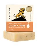 Handmade Men s Exfoliating Soap Bar | Citrus Cedar Shampoo & Body Scrub | Nourish & Cleanse Skin & Hair - Buy Online on SooperMarket.com