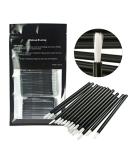 100 Pcs Disposable Makeup Lip Brushes - Soft Lipstick & Lip Gloss Applicators | Black Cosmetic Wands for Perfect Lips - Buy Online on SooperMarket.com
