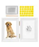 SlowTon Pet Pawprint Keepsake Kit | Personalized Clay Imprint Picture Frame | Ideal Gift for Dog Lovers - Buy Online on SooperMarket.com