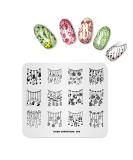 Christmas Theme Nail Art Stamping Plate - Alexnailart CH006 - Buy Online on SooperMarket.com