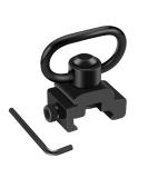 LONSEL 360 Rotation Picatinny Sling Swivel Mount + 2 Point Traditional Sling Rail Mount - Black - Buy Online on SooperMarket.com