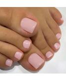 KXAMELIE Solid Color Square Press on Toenails Short Glossy Fake Toenails Acrylic Toe Nails Cute Artificial Baby Pink Toenails for Women Girls in 24 PCS Seamless Fit Glue-on Fake Toe Nails - Buy Online on SooperMarket.com