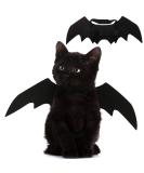 Pet Cat Bat Wings for Halloween Party Decoration, Puppy Collar Leads Cosplay Bat Costume,Cute Puppy Cat Dress Up Accessories - Buy Online on SooperMarket.com