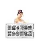 MoYou Stamping Schablon - Bridal 07 | Perfect Nail Art Stencils for International Shipping - Buy Online on SooperMarket.com