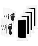 Relota 4 Pcs Baby Handprint and Footprint Set Baby Imprint Set with 8 Print Cards Inkless Paw Print Set Dog and Cat Clean Touch Ink Pad Baby Skin Does Not Come into Contact with Paint - Buy Online on SooperMarket.com