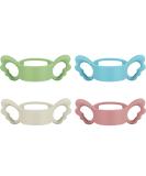 4 Pieces Kids Silicone Bottle Handles - Wide-Neck Baby Bottle Handle for Small Hands - Buy Online on SooperMarket.com