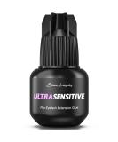 Sensitive Eyelash Extension Glue for Professionals | Low Humidity Strong Black Lash Adhesive for Long Lasting Semi Permanent Individual Lash Extensions   3-4s Fast Drying / 6 Weeks Retention - Buy Online on SooperMarket.com