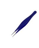 Abdul of Sialkot Pointed Tweezers - Precision Ingrown Hair and Blackhead Remover for Eyebrows - Sharp Surgical Pointed Tip for Splinters - Blue - Buy Online on SooperMarket.com