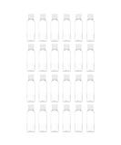 24-Pack Clear 2 oz Travel Bottles with Flip Cap - Refillable Toiletry and Cosmetic Containers for Shampoo, Lotion, Body Soap, Cream, Toner - Plastic Empty Bottles - Buy Online on SooperMarket.com