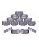 JOYWEE Aluminum Tin Jars 24 Pack.5 Oz/15ml - Empty Cosmetic Metal Tins for Candle, Lip Balm, Salve, Makeup - Screw Cap Lid, Round Pot Container - Buy Online on SooperMarket.com
