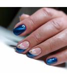 RikView Short Press On Nails - Glossy Blue Square Full Cover Fake Nails for Women - 24 PCs Set - Buy Online on SooperMarket.com