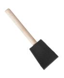 Jen Mfg Sponge Brush - 1 Inch Black Sponge on Natural Wood Handle - Buy Online on SooperMarket.com